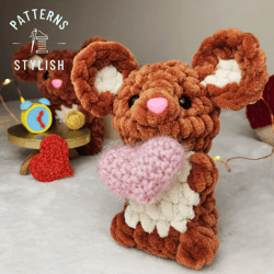 Low sew Mouse Crochet Pattern - Adorable Amigurumi - Kawaii Charming Animal