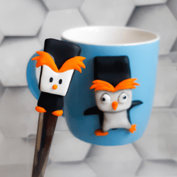 Fuzzy Zooba and zooba suspects mug and teaspoon with decor