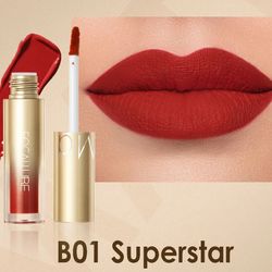 Quick-dry Lip Gloss High Pigment Lips Makeup Cosmetics, Velvet Matte Liquid Lipstick Waterproof Long Lasting