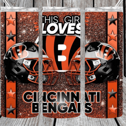 cute this girl loves foot ball team helmet 20oz insulated hot / cold skinny tumbler with clear slide lock lid