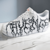 custom sneakers nike AF1, men white shoes, hand painted, wearable art 4.jpg