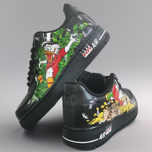 custom- sneakers- nike-air-force1- man-black- shoes- hand painted- wearable- art 4.jpg
