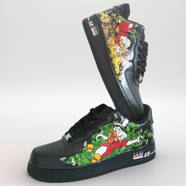 custom- sneakers- nike-air-force1- man-black- shoes- hand painted- wearable- art 5.jpg