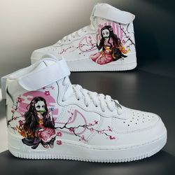 custom sneakers AF1 men white black luxury inspire customization shoes handpainted personalized gifts anime wearable art