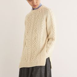 Aran Slit Sweater