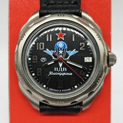 Vostok Komandirskie 2414 Airborne Forces 216288 New Titanium Plated men's mechanical watch