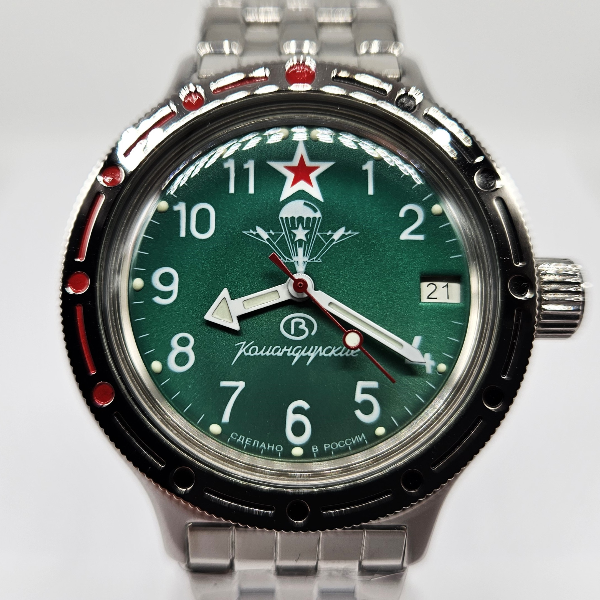 men's-mechanical-automatic-watch-Vostok-Amphibia-2416-Air-forces-VDV-Green-dial-420307-1