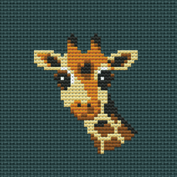 Giraffe cross stitch pattern PDF bundle - Giraffe - Instant download - Small