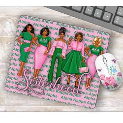 alpha kappa alpha sisterhood mouse pad gift