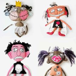 Unique Textile Handmade Art Dolls: Creepy Voodoo, Bizarre and Funny. Shop Our Collection of One-of-a-Kind Whimsical Doll