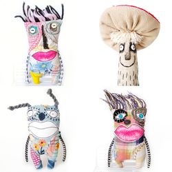 Handcrafted Odd Dolls: Spooky Textile Art Ugly Fantasy Creatures, Unique Fun Creations: Quirky One-of-a-Kind Weird Dolls