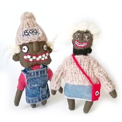 Handmade Creepy Dolls, Weird Fabric Interior Toys, Voodoo Dolls - Unique and Spooky Collectibles, Ugly and One-of-a-Kind