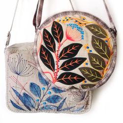 Handcrafted Women's Hand Embroidered Bags - Stylish Artisanal Designs, Shoulder Handmade Purse for Fashionable Ladies.