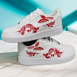custom sneakers air force1 luxury inspire men casual shoes handpainted sneakerhead dragon gift white personalized gifts