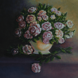 roses in a vase