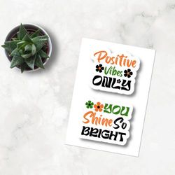 Ispirational Stickers, Printable Digital Stickers Bundle,Motivational Stickers