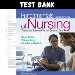 Latest 2023 Fundamentals of Nursing The Art and Science 9th Edition By Carol Taylor Test bank | All Chapters