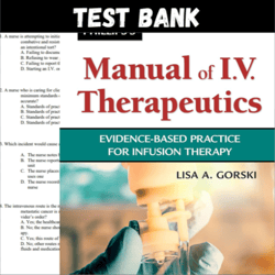 Latest 2023 Phillipss Manual of I.V Therapeutics Evidence Based Practice for Infusion Therapy Test bank | All Chapters