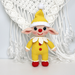 Little Elf crochet pattern PDF in English - Amigurumi toy gnome DIY crochet tutorial