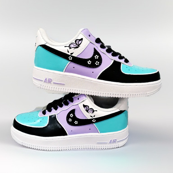 custom buty unisex shoes white black fashion sneakers nike air force  personalized gift customization wearable art   .jpg