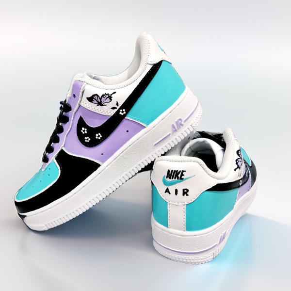 custom buty unisex shoes white black fashion sneakers nike air force  personalized gift customization wearable art  4.jpg