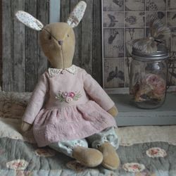 Bunny Soft Toy Bunny Handmade Doll Interior Toy Rabbit Children's Room Decor Birthday Gift For Daughter Girlfriend