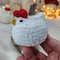 Charming mini plush chicken: no-sew crochet pattern