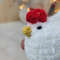 Create a cute no-sew crochet chicken for home decor