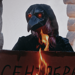 Black Plague Doctor Mask with lenses, Crow bird mask, Venetian Raven Mask, Bird Beak mask