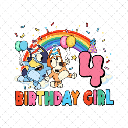 Bluey Birthday PNG, Birthday Girl Png, Bluey Png, Bluey Png File, Bluey Party Png, Bluey Family png, Bluey Dogs Png,4