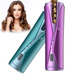 portable automatic curler travel smart wireless lcd automatic curling wand