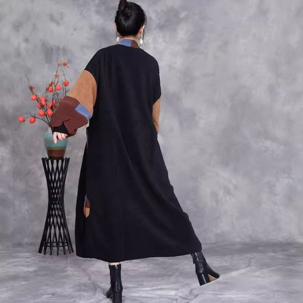Fashion Retro Patchwork Coat 3