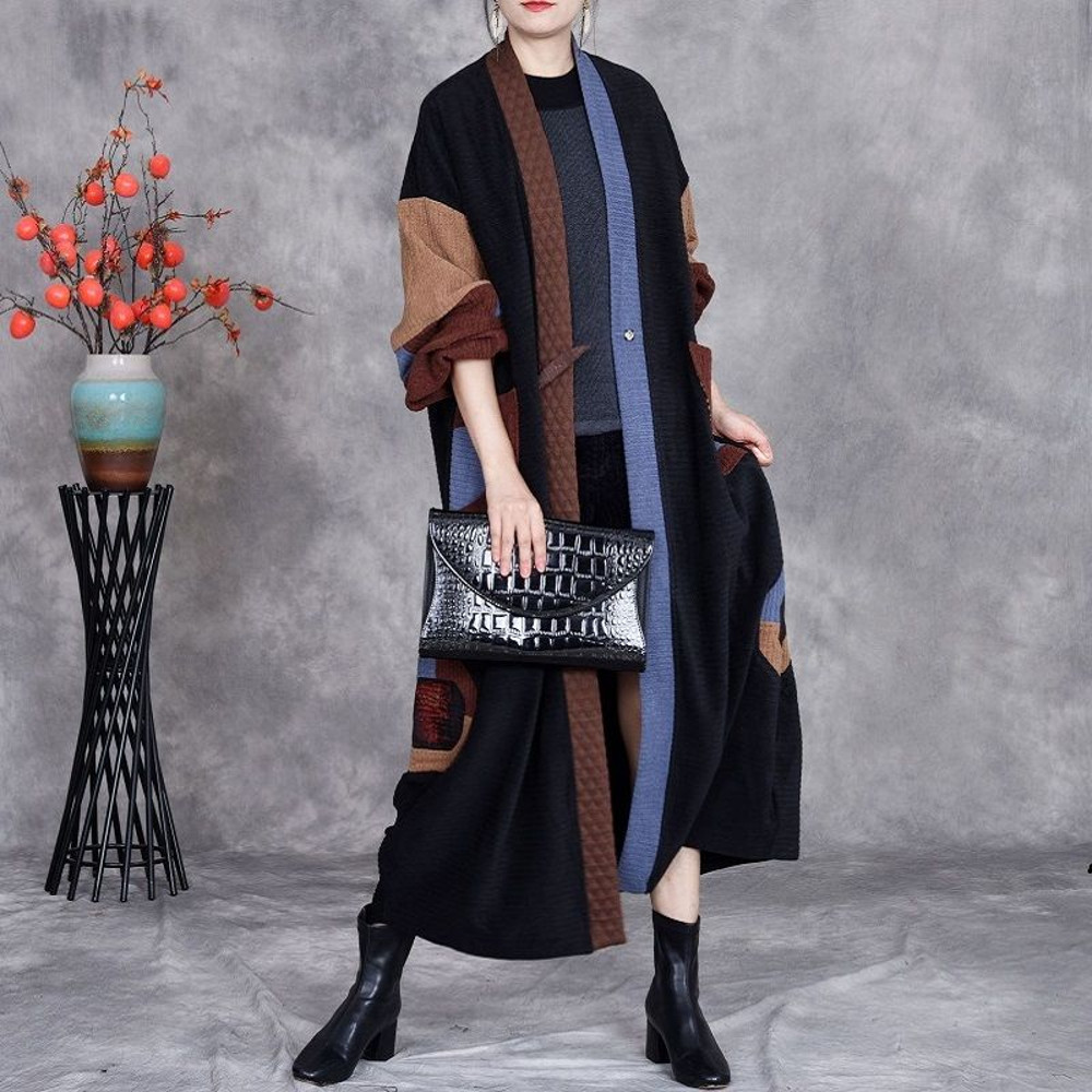 Fashion Retro Patchwork Coat 1