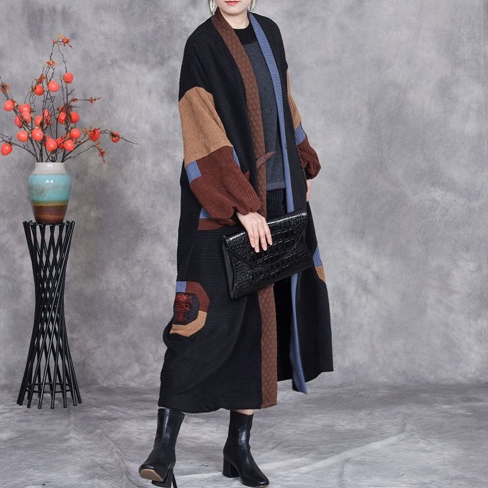 Fashion Retro Patchwork Coat 2