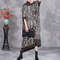 Autumn And Winter New Round Neck Knitted Large Size Loose Shortsleeved Wool Dress 2