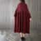 Spring And Autumn New Womens High Collar Splicing Loose Personality Large Size Sweater Dress 2