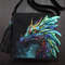 dragon messenger black handpainted bag.jpg