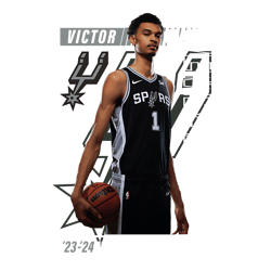 victor wembanyama san antonio spurs 2024 nba rookie of the year png