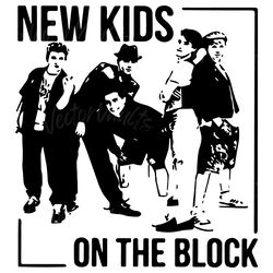 vintage new kids on the block music festival svg