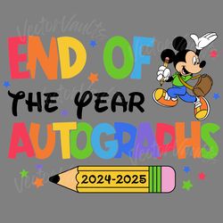 end of the year autographs 2024 png digital download files