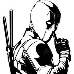 deadpool character svg instant download 6 digital download files