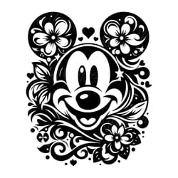 retro mickey mouse cartoon movie svg digital download files