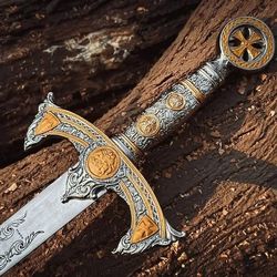 Knight Templar Holy Sword masonic, Best Christmas Gift, Easter Gift, Medieval,sword,handmade sword,gift for her,gifts