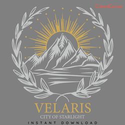 velaris city of starlight acotar svg, the night court, bookish, court of thorns and roses