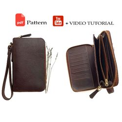 PDF Pattern of a men's clutch with a zipper - Download PDF & video TUTORIAL