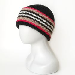 Handcrafted Alpaca and Merino Wool Men's Ribbed Beanie. Hand-knitted Warm Winter Cap. Cozy warmth with a touch of luxury