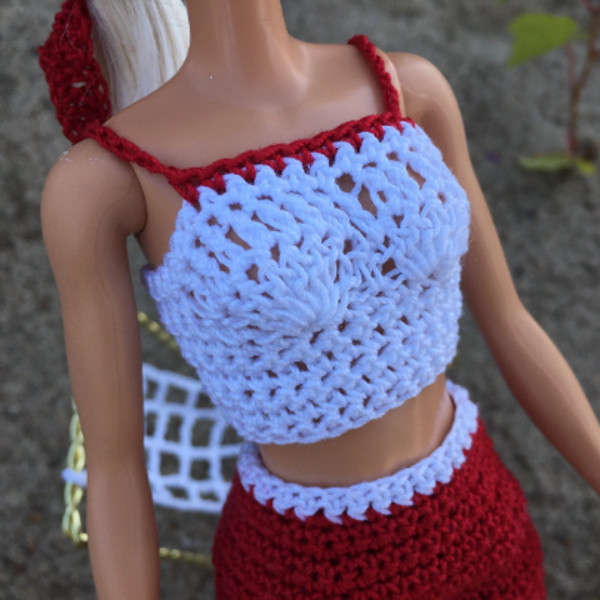 Crochet pattern for Barbie's summer clothes