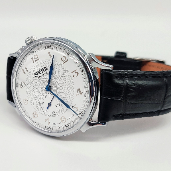Classic-mechanical-watch-Vostok-Prestige-blue-hands-581096-2