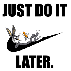 nike just do it rabbit later svg, nike disney svg, nike logo svg, fashion logo svg, file cut digital download