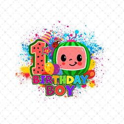 Cocomelon 1st Birthday Boy Png, Cocomelon Happy Birthday Party Png, Cocomelon Birthday Svg, Cocomelon Birthday Png